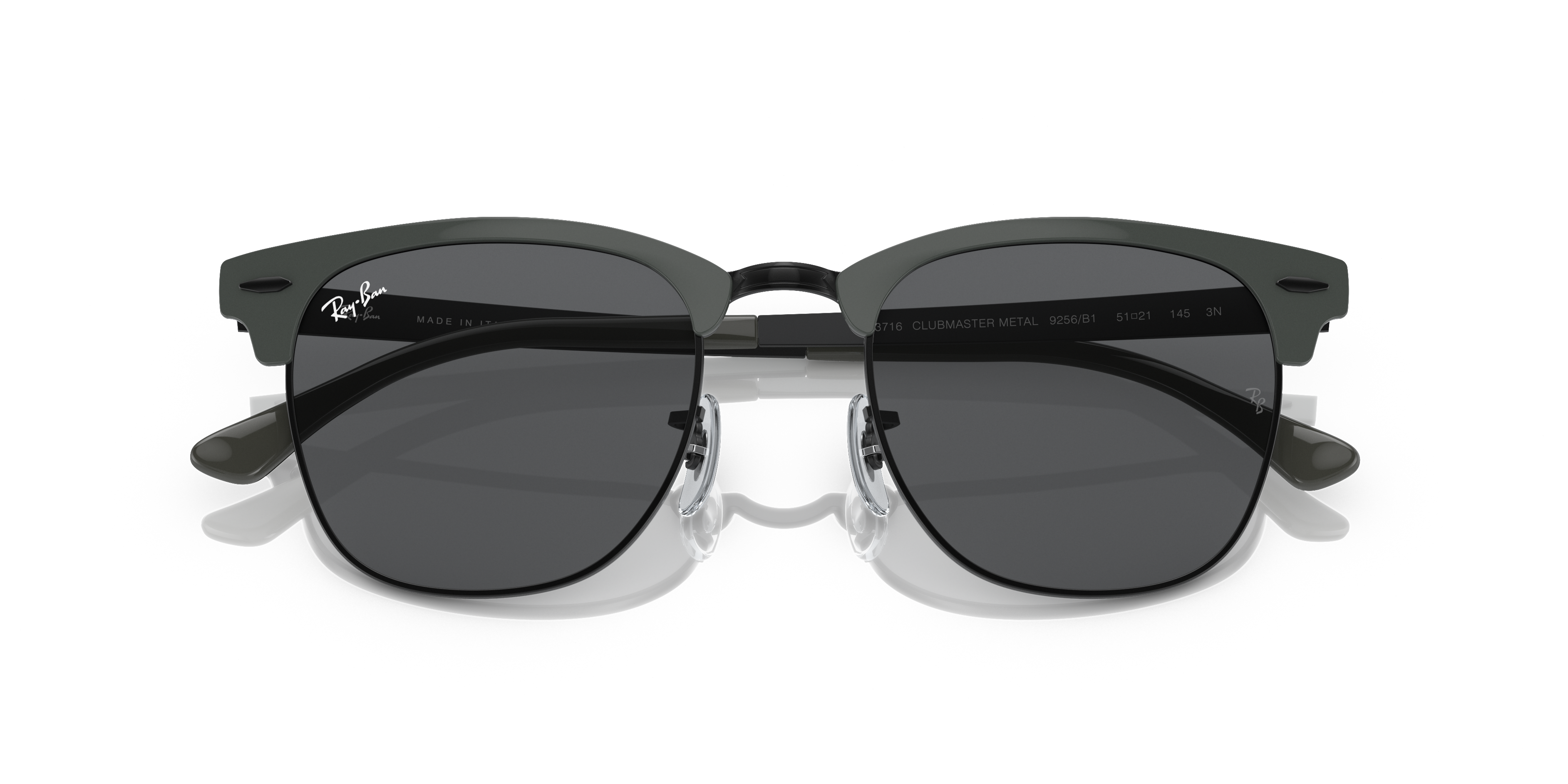 RAY-BAN RB3716 CLUBMASTER METAL 9256B1 51