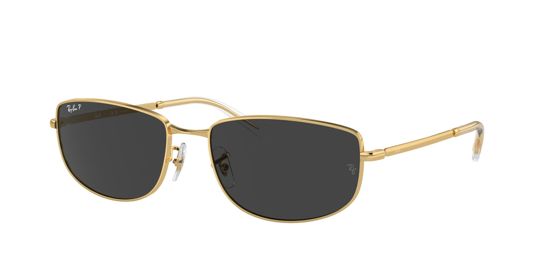 Óculos de sol ray-ban rb3732 001/48 dorado irregular unisex tamanho 56mm - Vista principal