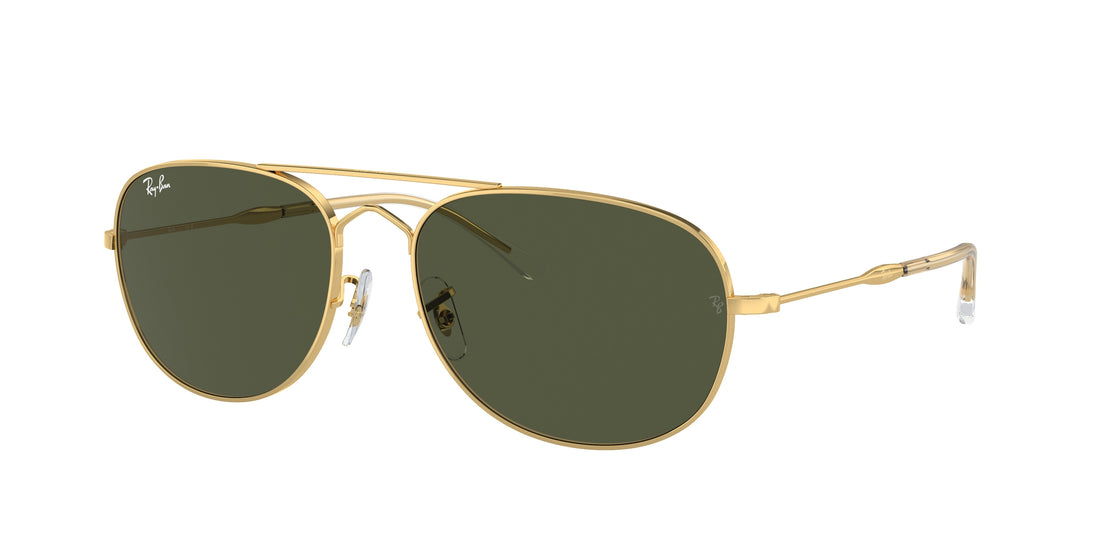 Óculos de sol ray-ban rb3735 bain bridge 001/31 dorado pilot unisex tamanho 60mm - Vista principal