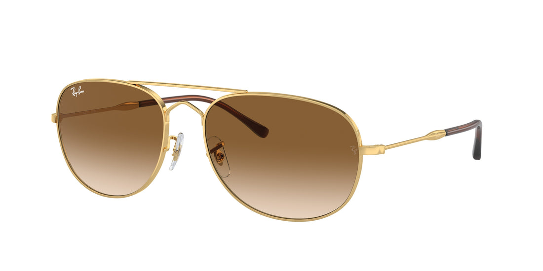Óculos de sol ray-ban rb3735 bain bridge 001/51 dorado pilot unisex tamanho 60mm - Vista principal
