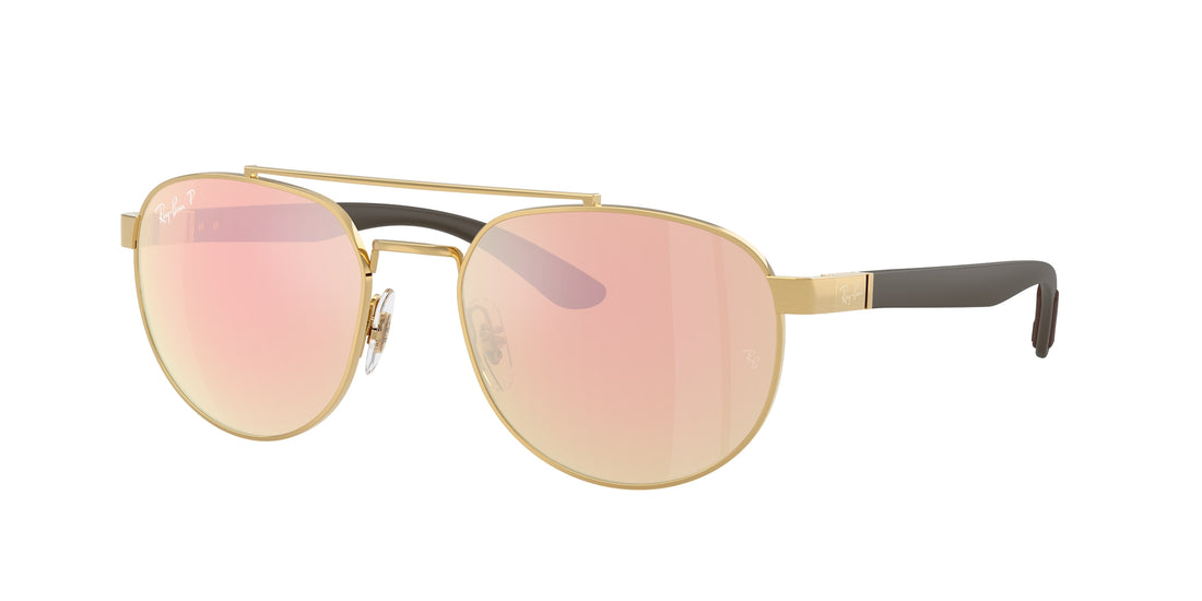 Óculos de sol ray-ban rb3736ch 001/i0 dorado irregular unisex tamanho 56mm - Vista principal