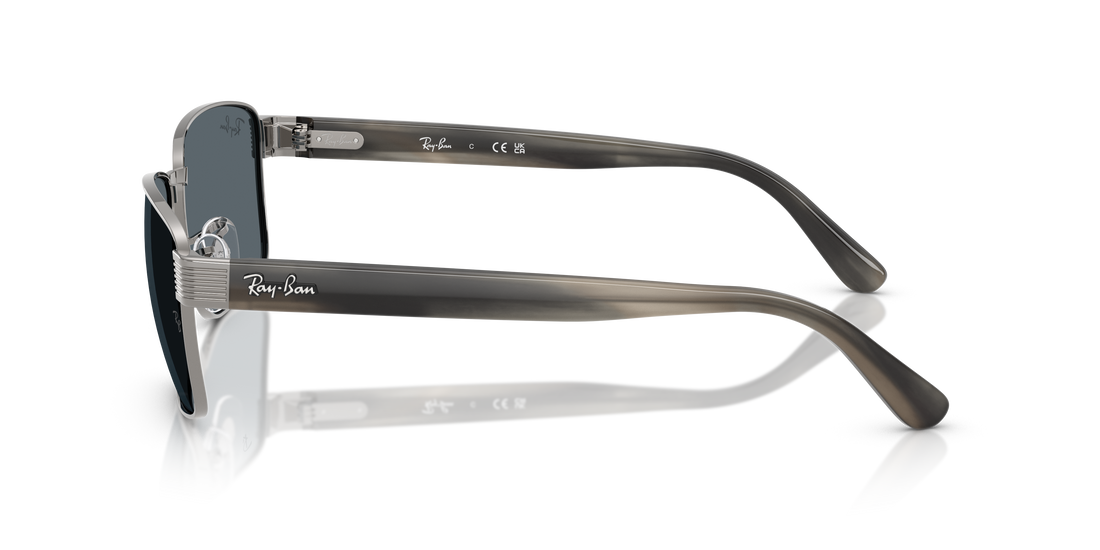 Óculos de sol ray-ban rb3750 004/r5 gris square . tamanho 59mm - Vista de detalhe