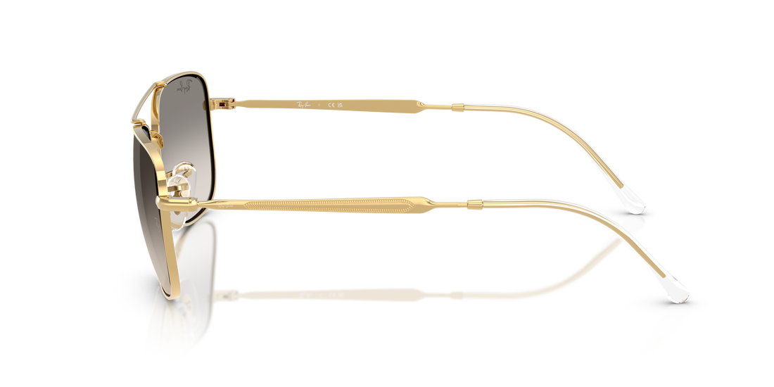Óculos de sol ray-ban rb3755 001/32 dorado rectangular unisex tamanho 62mm - Vista de detalhe