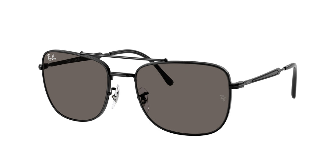 Óculos de sol ray-ban rb3755 002/b1 negro rectangular unisex tamanho 62mm - Vista principal