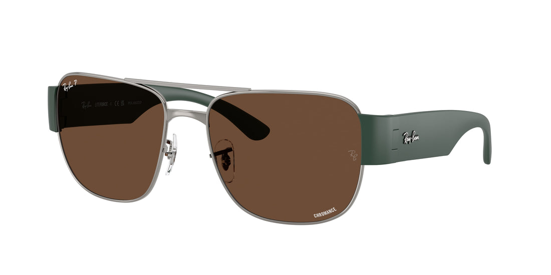 Óculos de sol ray-ban rb3756ch 004/an gris square unisex tamanho 59mm - Vista principal