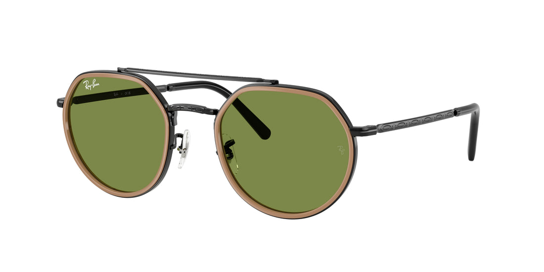 Óculos de sol ray-ban rb3765 92794e negro irregular unisex tamanho 53mm - Vista principal
