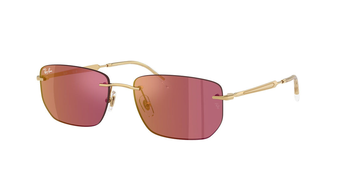 Óculos de sol ray-ban rb3768 001/d0 dorado irregular unisex tamanho 56mm - Vista principal
