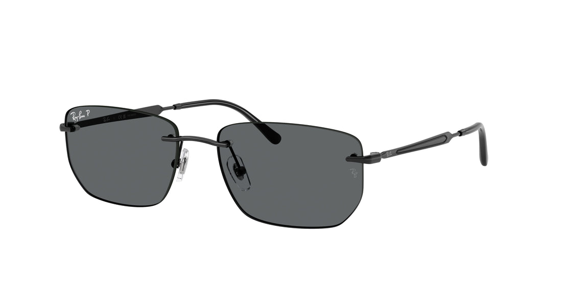 Óculos de sol ray-ban rb3768 002/81 negro irregular unisex tamanho 56mm - Vista principal