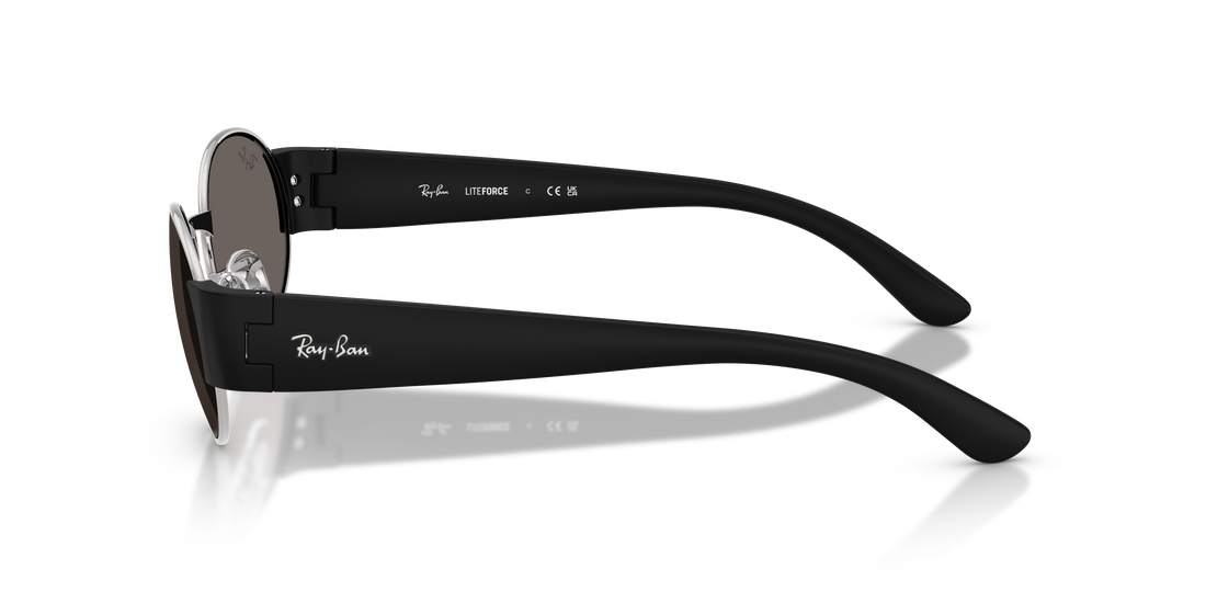 Óculos de sol ray-ban rb3770 003/b1 plateado oval unisex tamanho 54mm - Vista de detalhe