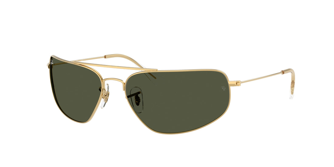 Óculos de sol ray-ban rb3780 001/31 dorado rectangular unisex tamanho 63mm - Vista principal