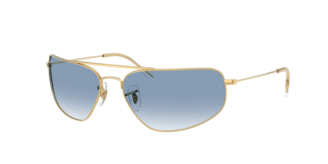 Óculos de sol ray-ban rb3780 001/3f dorado rectangular unisex tamanho 63mm - Vista principal