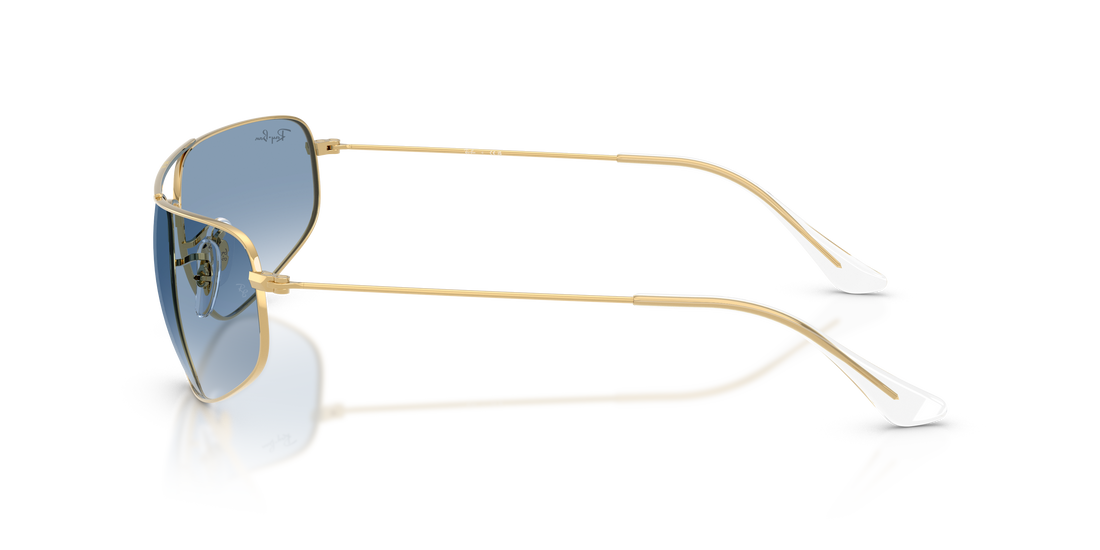 Óculos de sol ray-ban rb3780 001/3f dorado rectangular unisex tamanho 63mm - Vista de detalhe