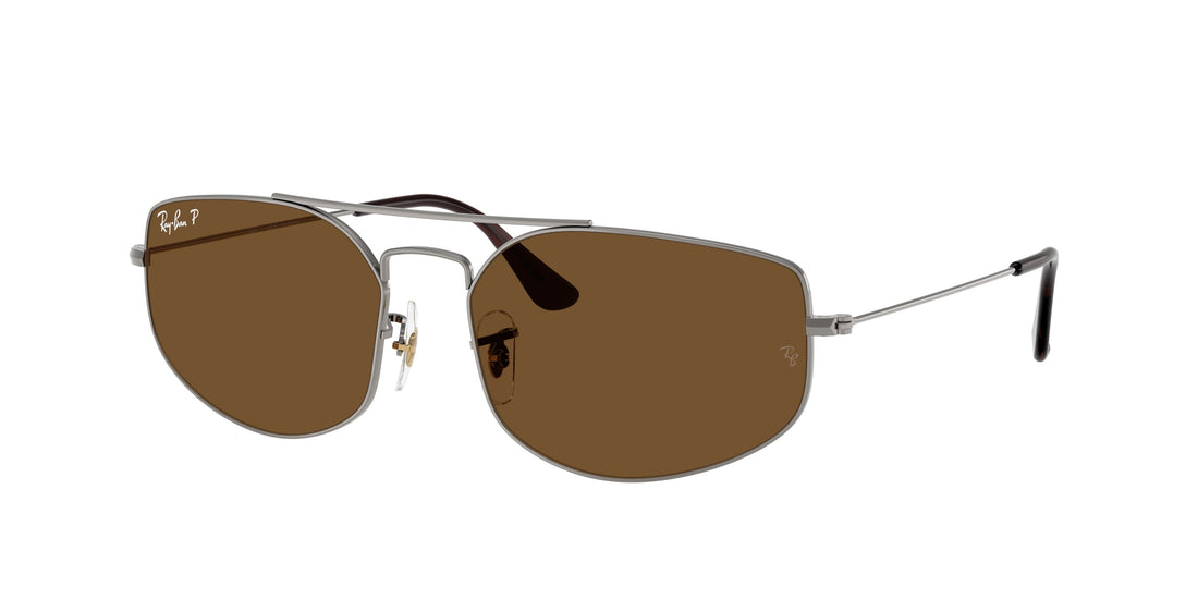Óculos de sol ray-ban rb3845 explorer 5 004/57 gris irregular unisex tamanho 57mm - Vista principal