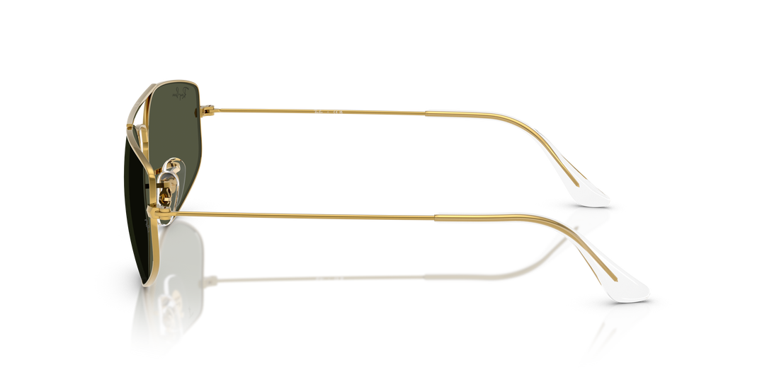 Óculos de sol ray-ban rb3845 explorer 5 919631 oro irregular unisex tamanho 57mm - Vista de detalhe