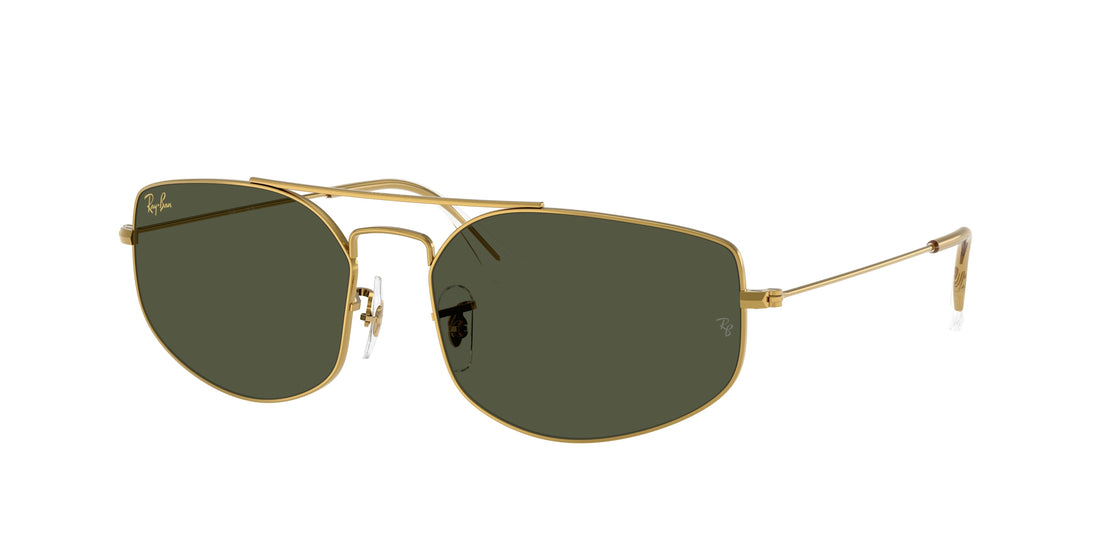 Óculos de sol ray-ban rb3845 explorer 5 919631 oro irregular unisex tamanho 57mm - Vista principal