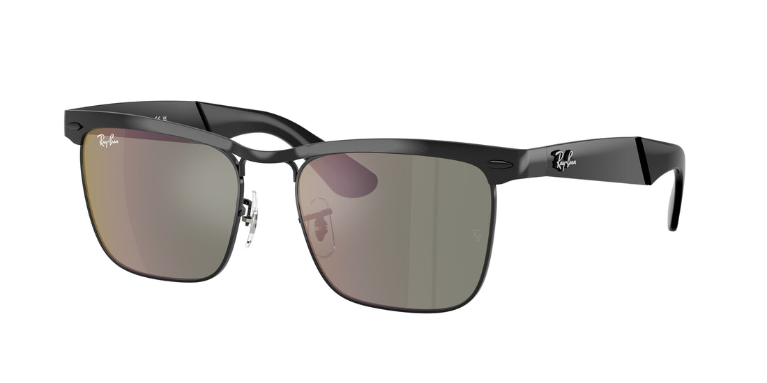 Óculos de sol ray-ban rb3875 wayfarer deluxe 002/39 negro square unisex tamanho 53mm - Vista principal