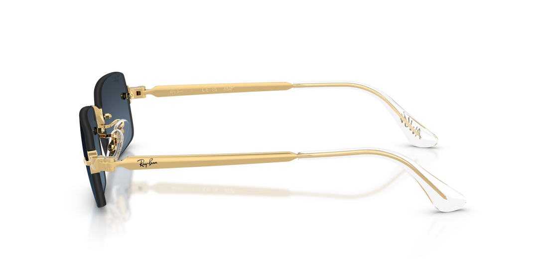 Óculos de sol ray-ban rb3928 001/s2 dorado oval unisex tamanho 54mm - Vista de detalhe