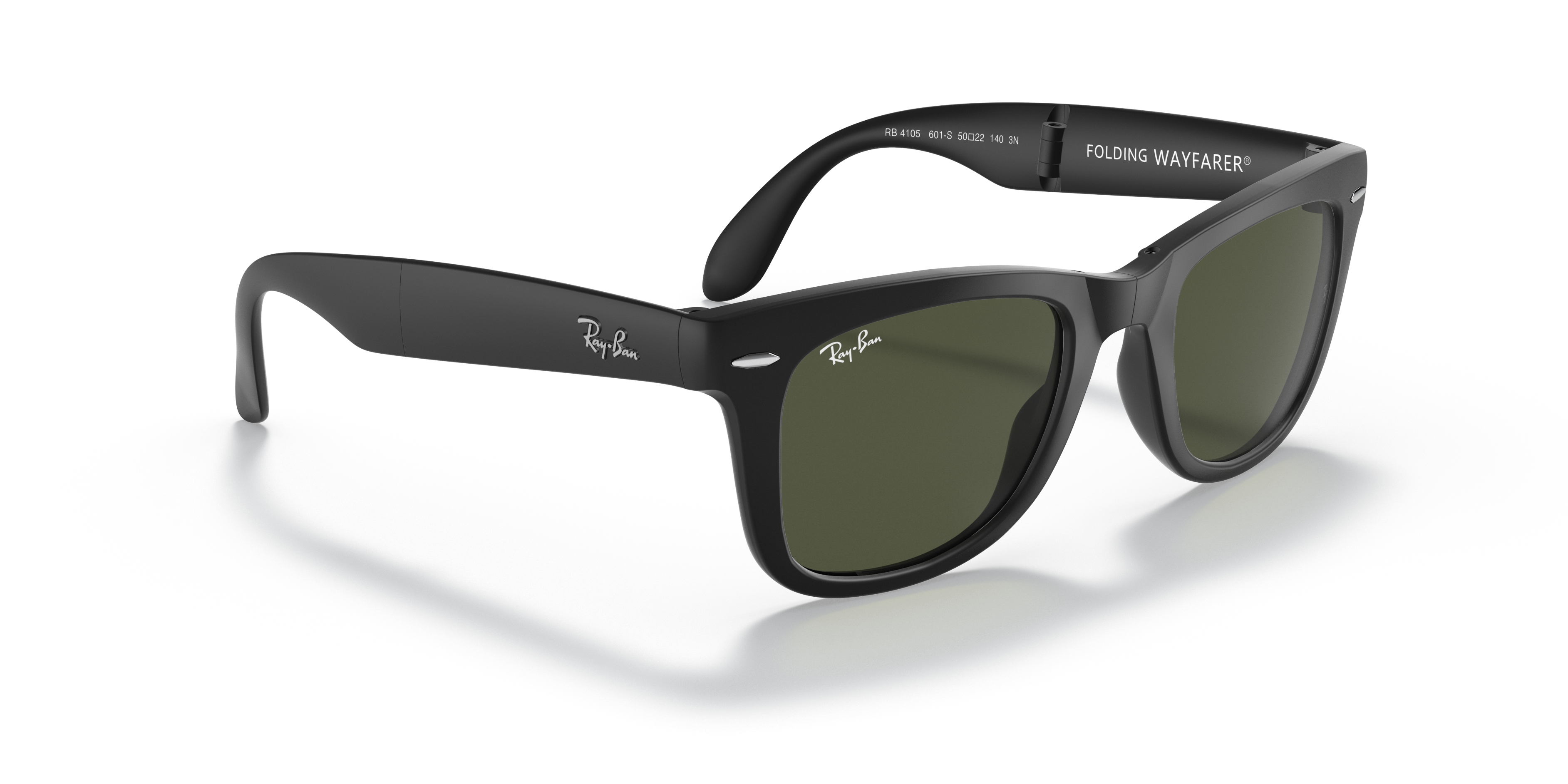RAY-BAN RB4105 FOLDING WAYFARER 601S 50