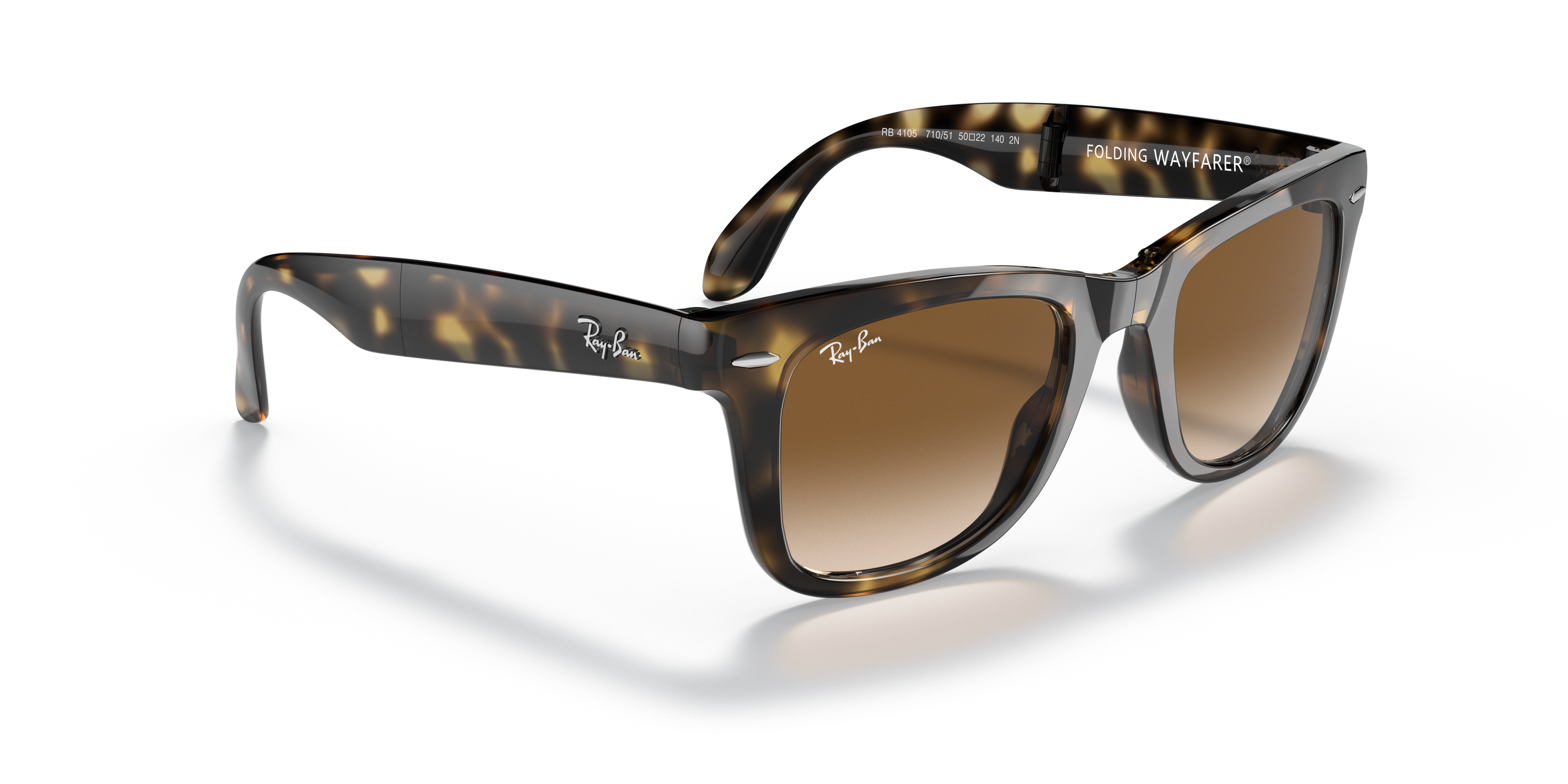 RAY-BAN RB4105 FOLDING WAYFARER 710/51 50