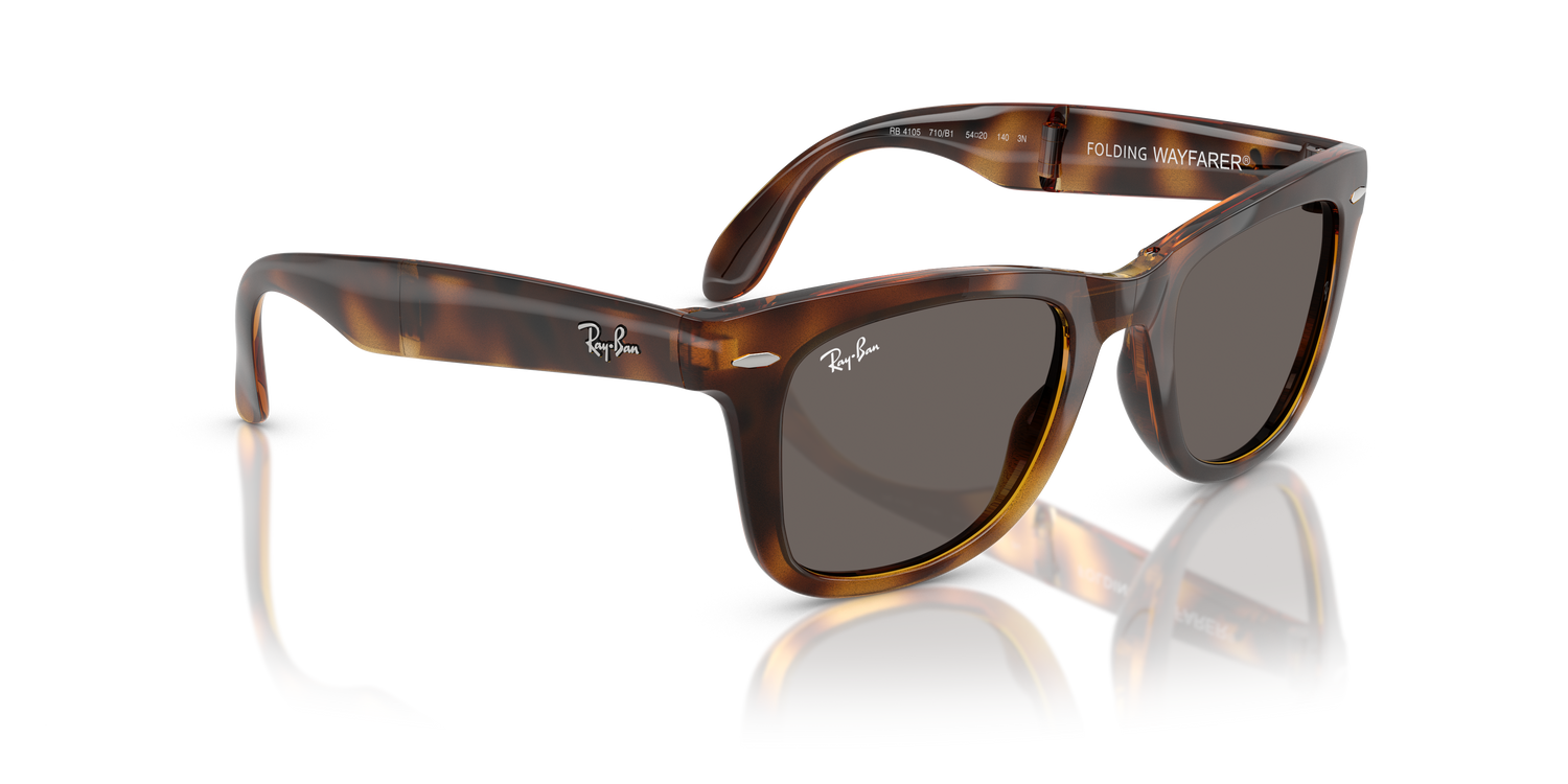 RAY-BAN RB4105 FOLDING WAYFARER 710/B1 50