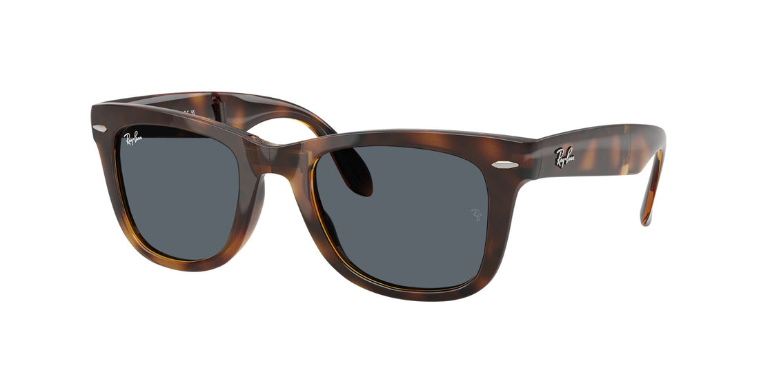 Sunglasses ray-ban rb4105 folding wayfarer 710/r5 havana square masculina size 50mm - Main view