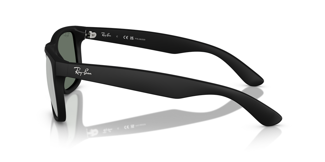 Óculos de sol ray-ban rb4165 justin 622/y4 negro square masculino tamanho 51mm - Vista de detalhe