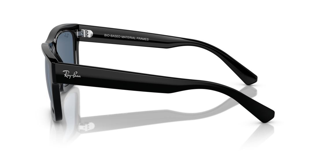 Óculos de sol ray-ban rb4396 warren 667780 negro rectangular unisex tamanho 57mm - Vista de detalhe