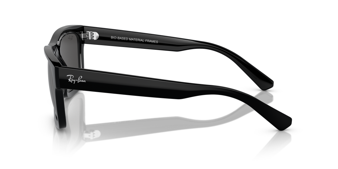 Óculos de sol ray-ban rb4396 warren 667787 negro rectangular unisex tamanho 54mm - Vista de detalhe