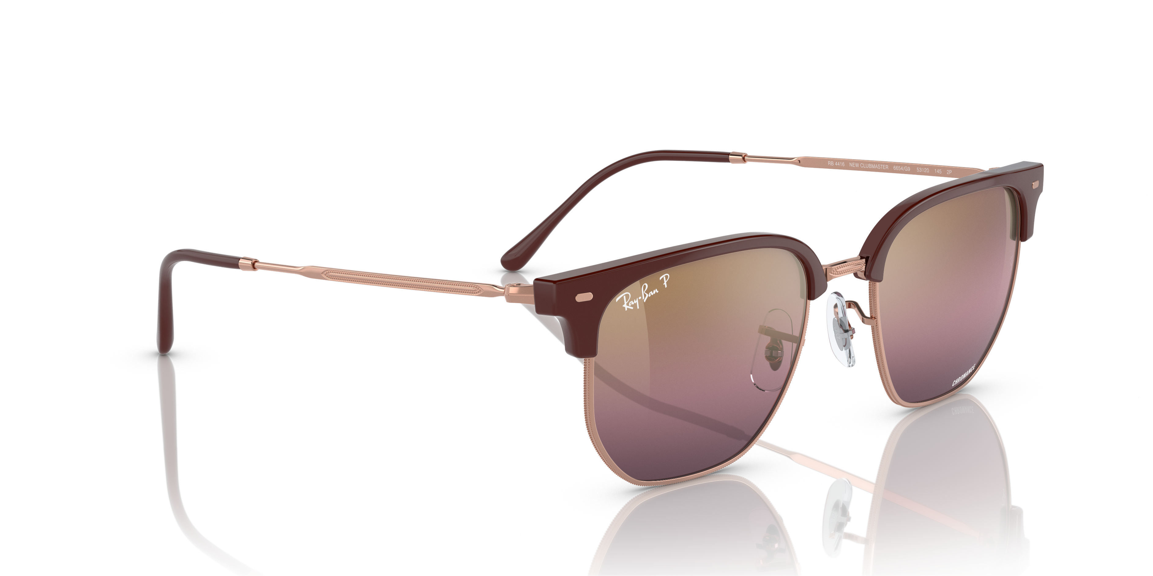 RAY-BAN RB4416 NEW CLUBMASTER 6654G9 53