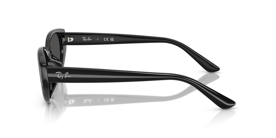 Óculos de sol ray-ban rb4457d 667787 negro pillow unisex tamanho 55mm - Vista de detalhe