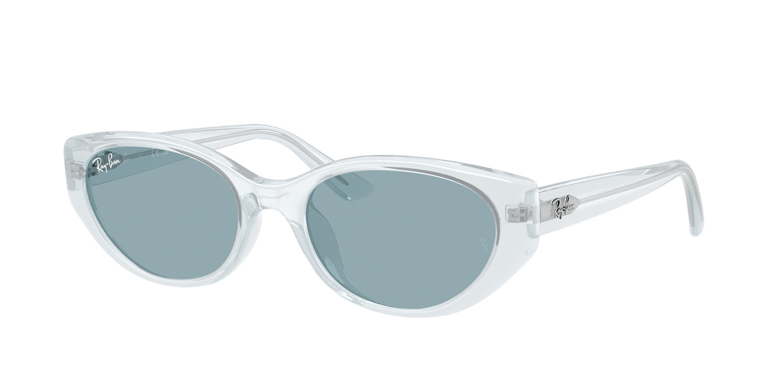 Óculos de sol ray-ban rb4457d 687280 transparente pillow unisex tamanho 55mm - Vista principal