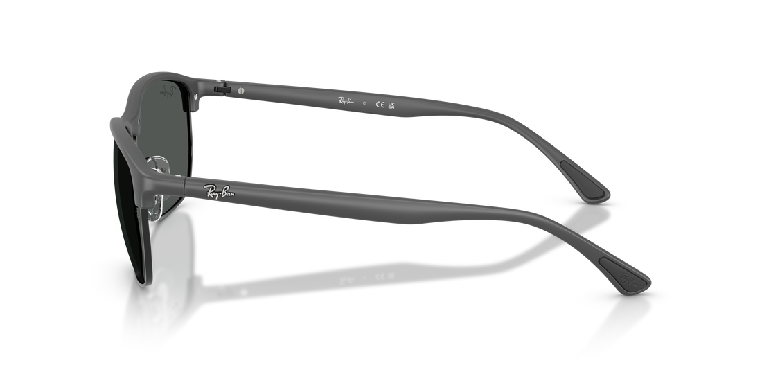 Óculos de sol ray-ban rb4469 601787 gris square unisex tamanho 59mm - Vista de detalhe