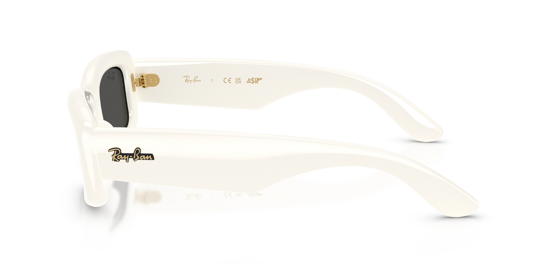 Occhiali da sole ray-ban rb4944 687487 blanco pillow unisex taglia 55mm - Vista dettagliata