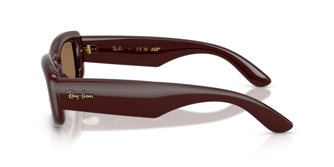 Occhiali da sole ray-ban rb4944 687773 marron pillow unisex taglia 55mm - Vista dettagliata