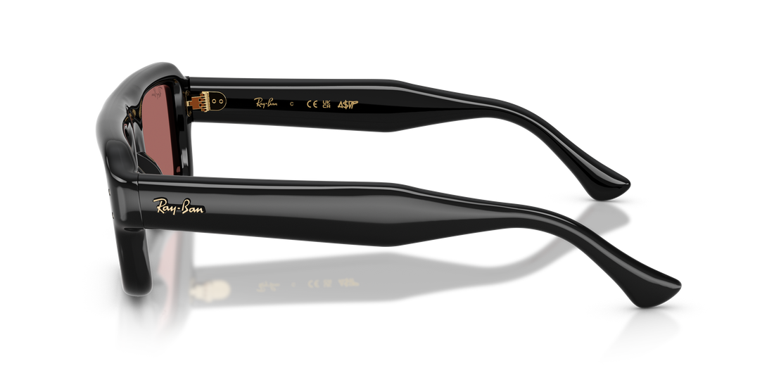 Occhiali da sole ray-ban rb4954 601/69 negro pilot unisex taglia 52mm - Vista dettagliata