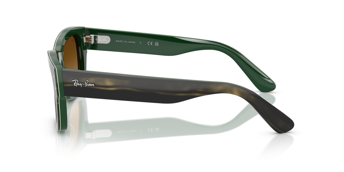 Óculos de sol ray-ban rb7683s joseph 140285 verde rectangular unisex tamanho 55mm - Vista de detalhe