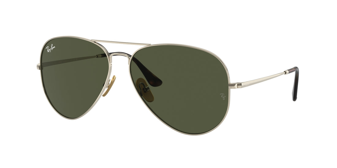 Óculos de sol ray-ban rb8089 aviator titanium 926531 dorado pilot unisex tamanho 62mm - Vista principal