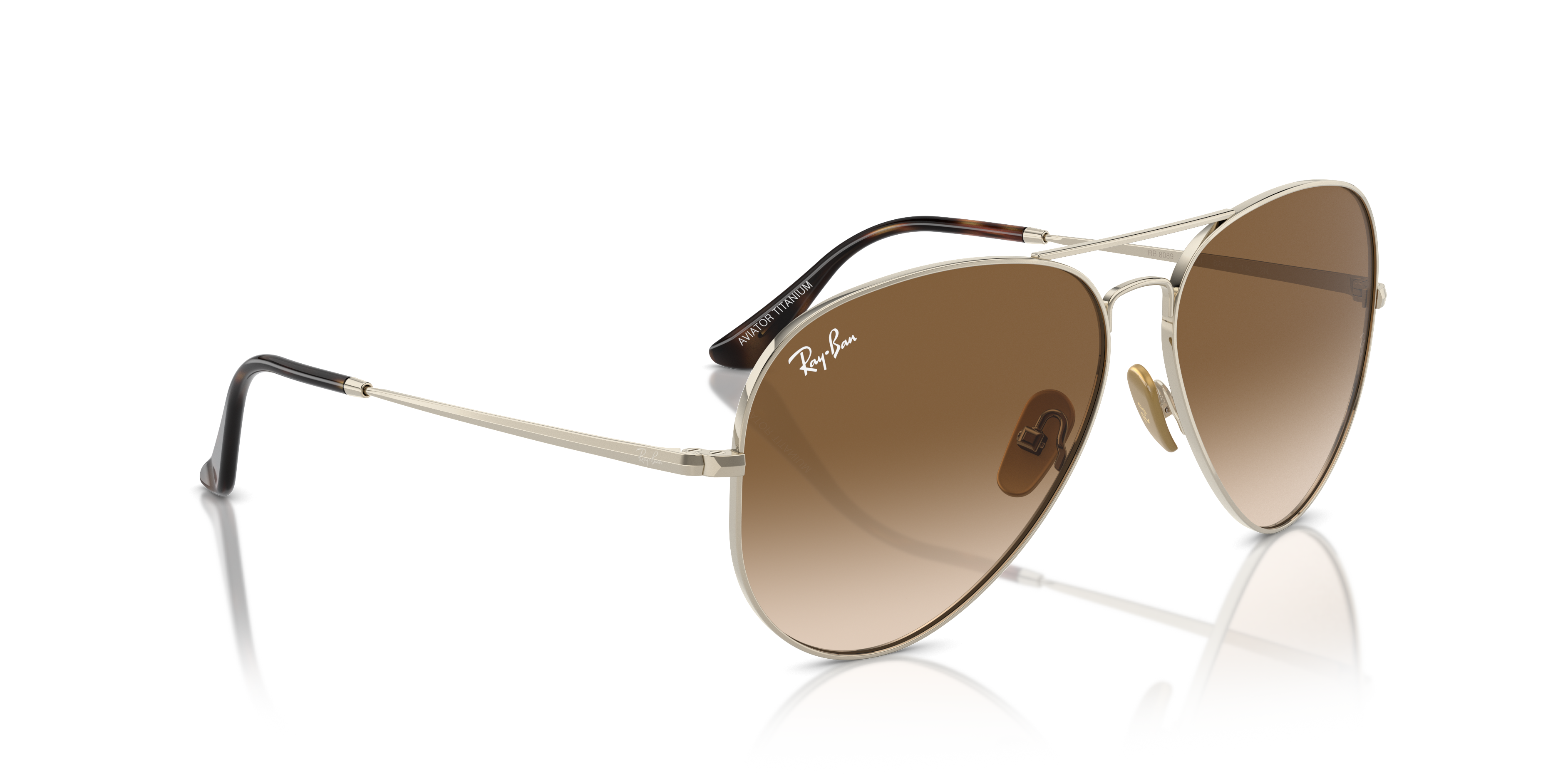 RAY-BAN RB8089 AVIATOR TITANIUM 926551 58