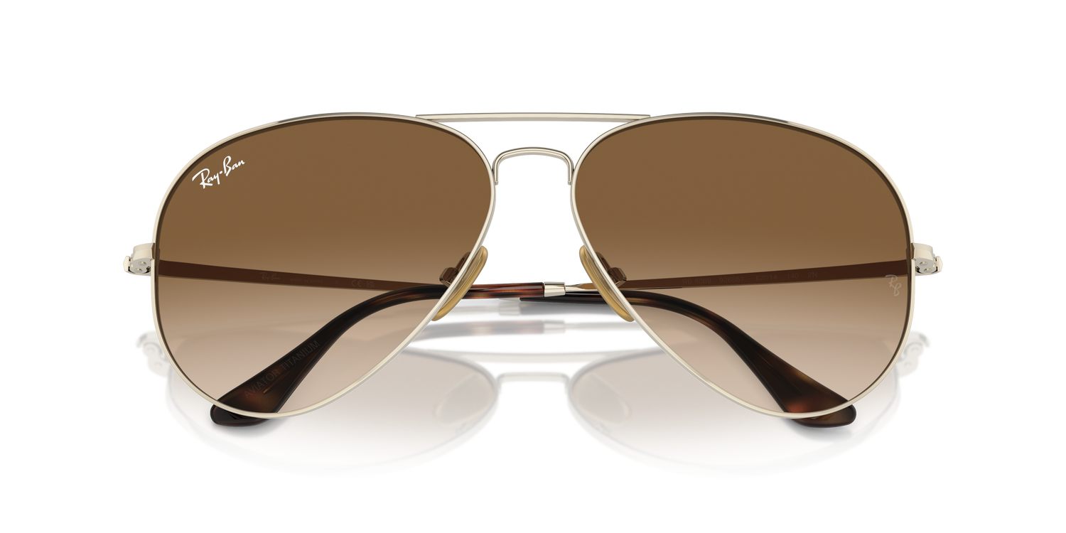 RAY-BAN RB8089 AVIATOR TITANIUM 926551 62