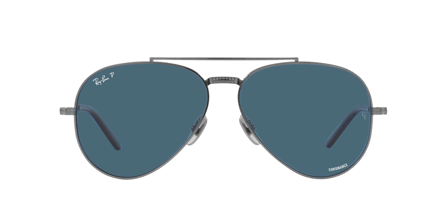 RAY-BAN RB8225 AVIATOR TITANIUM 3142S2 58