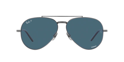 RAY-BAN RB8225 AVIATOR TITANIUM 3142S2 58