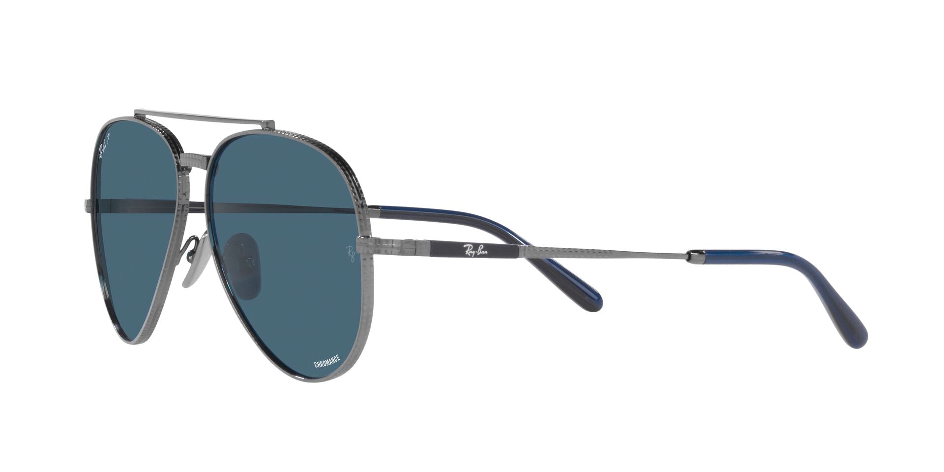 RAY-BAN RB8225 AVIATOR TITANIUM 3142S2 58