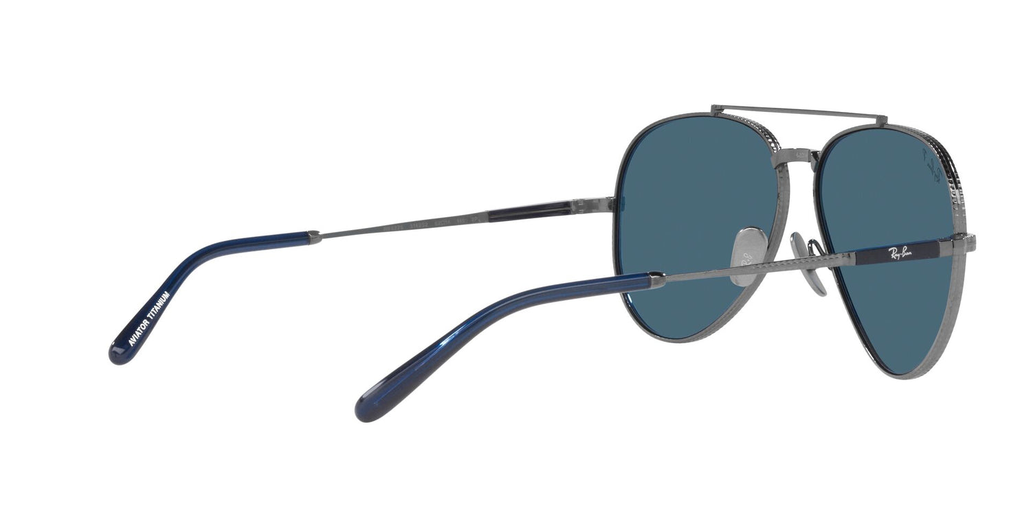 RAY-BAN RB8225 AVIATOR TITANIUM 3142S2 58