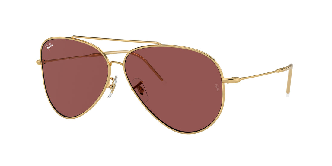Óculos de sol ray-ban rbr0101s aviator reverse 001/69 dorado pilot unisex tamanho 62mm - Vista principal