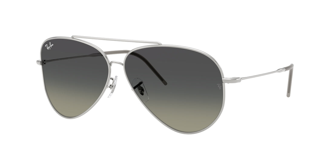 Óculos de sol ray-ban rbr0101s aviator reverse 003/11 plateado pilot unisex tamanho 62mm - Vista principal