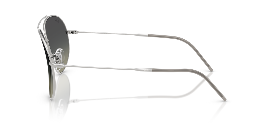 Óculos de sol ray-ban rbr0101s aviator reverse 003/11 plateado pilot unisex tamanho 62mm - Vista de detalhe