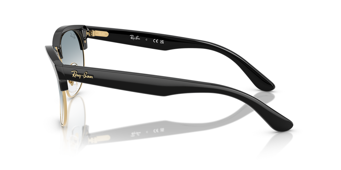 Óculos de sol ray-ban rbr0504s clubmaster reverse 667779 negro square unisex tamanho 51mm - Vista de detalhe