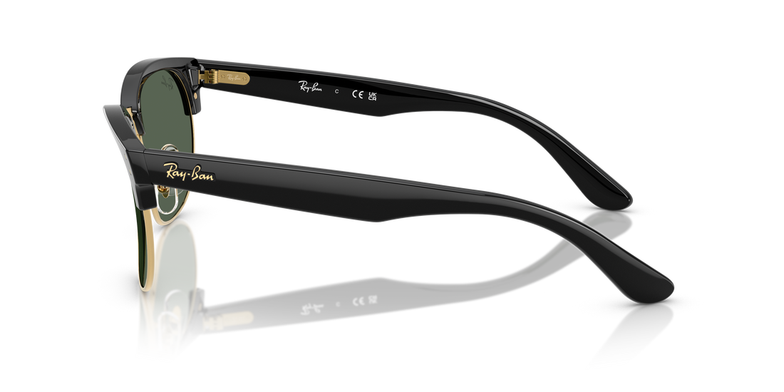 Óculos de sol ray-ban rbr0504s clubmaster reverse 6677vr negro square unisex tamanho 51mm - Vista de detalhe