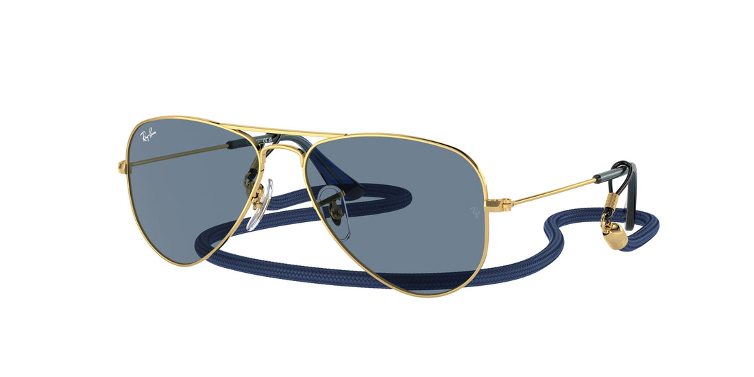 Sunglasses ray-ban junior rj9506s junior aviator 223/1u dorado pilot unisex size 52mm - Main view