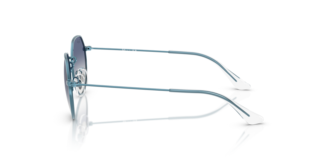 Óculos de sol ray-ban junior rj9565s junior jack 303/7b azul irregular infantil tamanho 47mm - Vista de detalhe